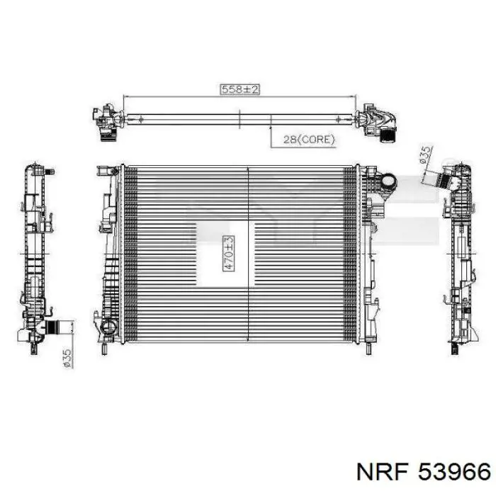 53966 NRF Радиатор основной