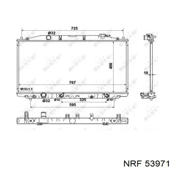 53971 NRF радиатор