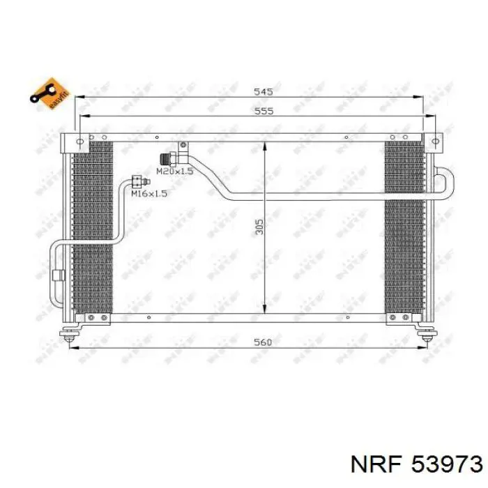 53973 NRF Радиатор основной