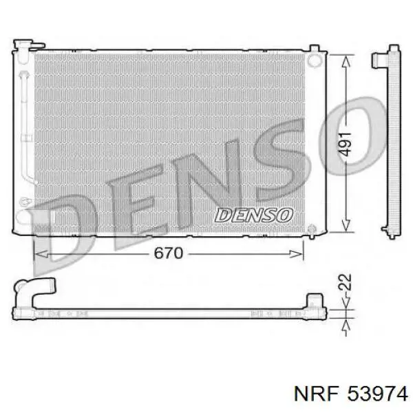 Радиатор охлаждения NRF 53974