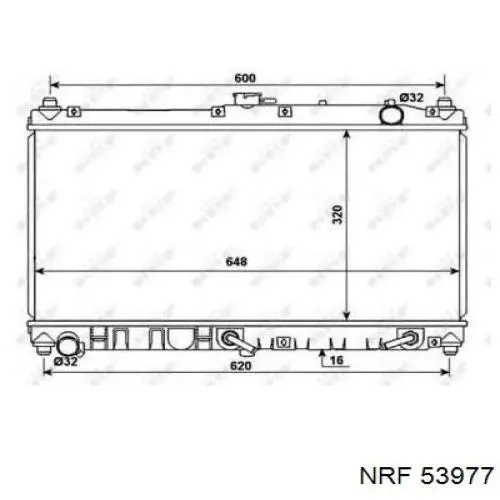 53977 NRF радиатор