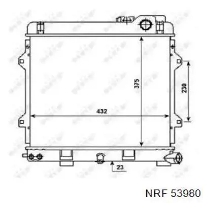 Радиатор 53980 NRF