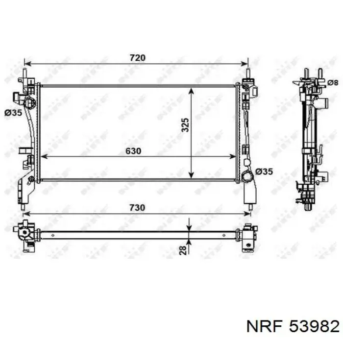 FP 26 A72-NS Nissens радиатор