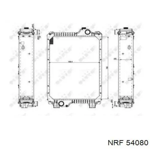 Радиатор охлаждения NRF 54080