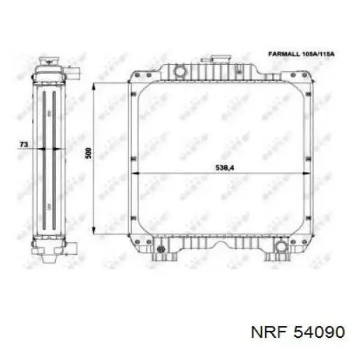 Радиатор охлаждения NRF 54090