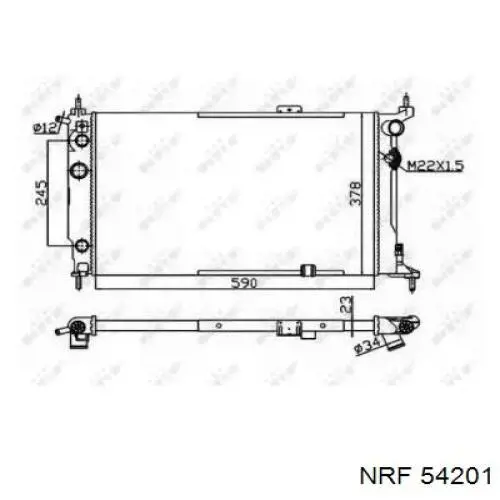 Радиатор 63253 Nissens