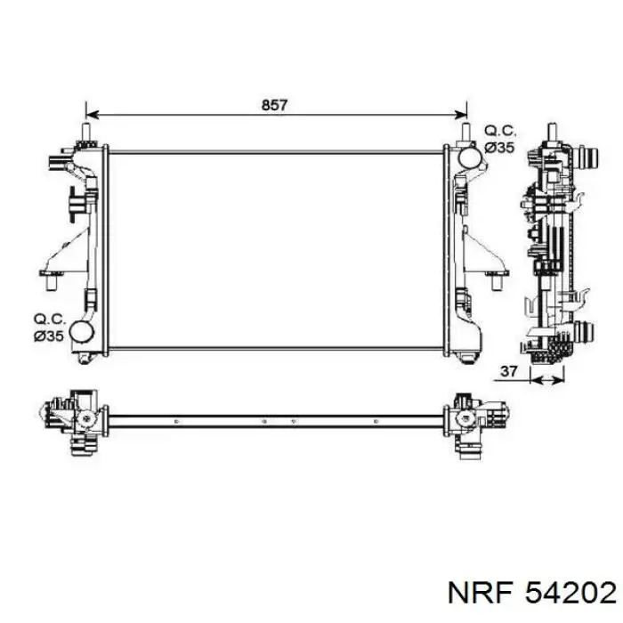 54202 NRF радиатор