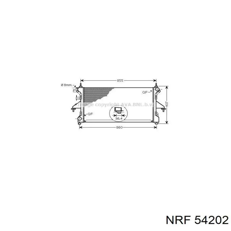 Радиатор охлаждения двигателя NRF 54202 цена, от 126.28 USD
