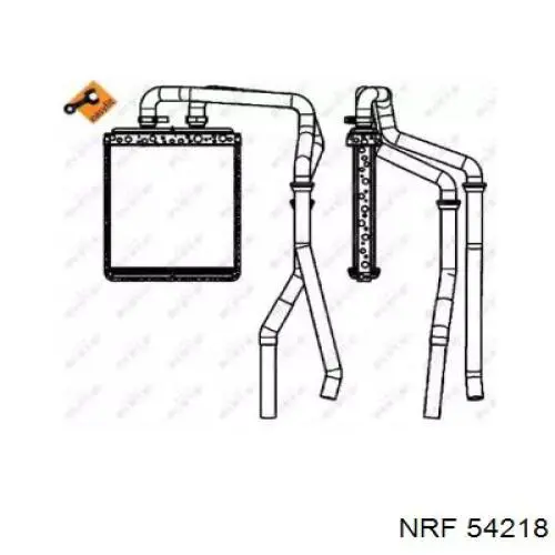 Радиатор печки 54218 NRF
