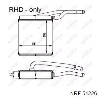 Радиатор печки AH228000P Mahle Original