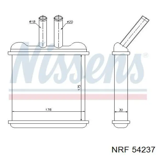 Радиатор печки R90039 General Motors