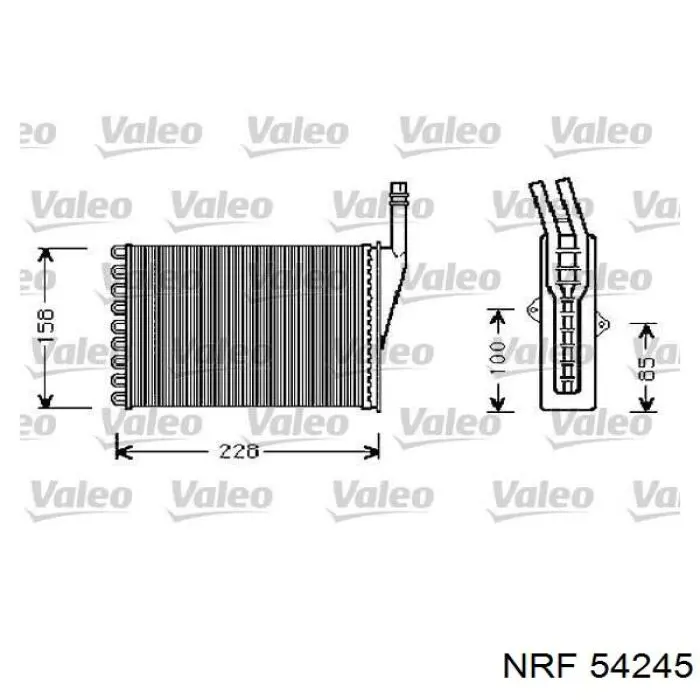 6025371298 Renault (RVI) Радиатор отопителя салона