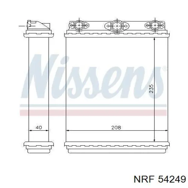 Купить 54249 NRF Радиатор печки
