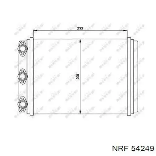 Радиатор печки 54249 NRF