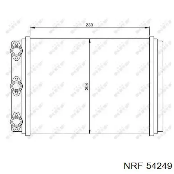 54249 NRF радиатор печки