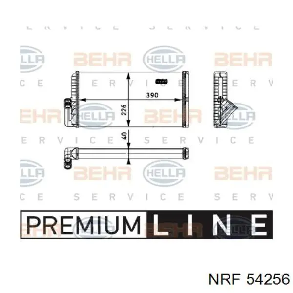 Радиатор печки 54256 NRF