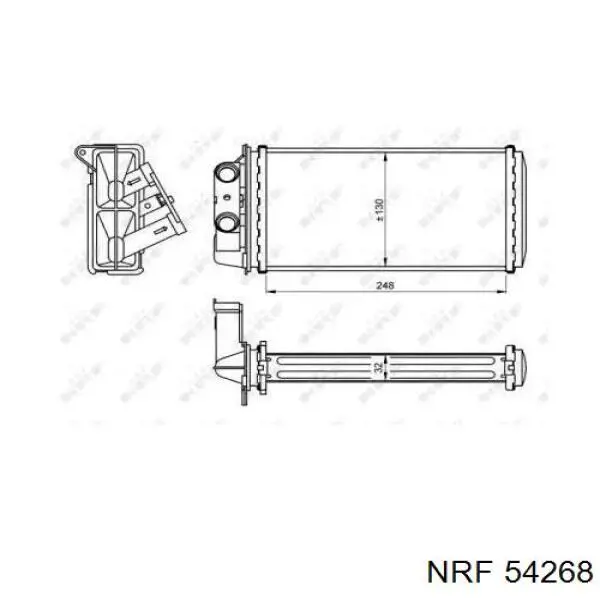 54268 NRF радиатор печки