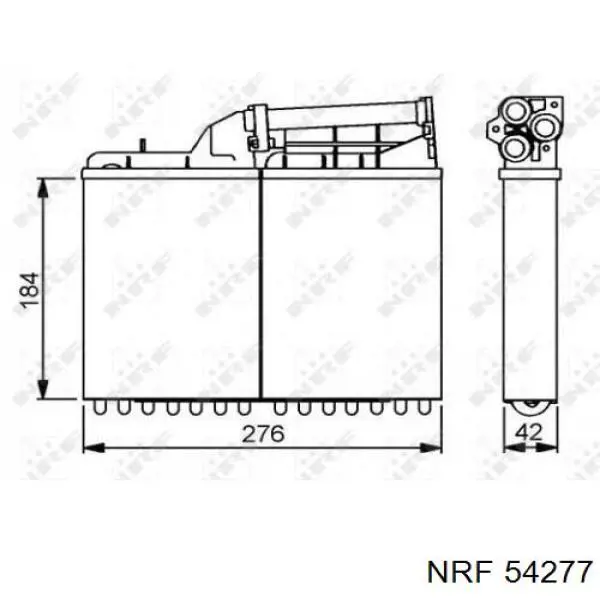 Купить 54277 NRF Радиатор печки