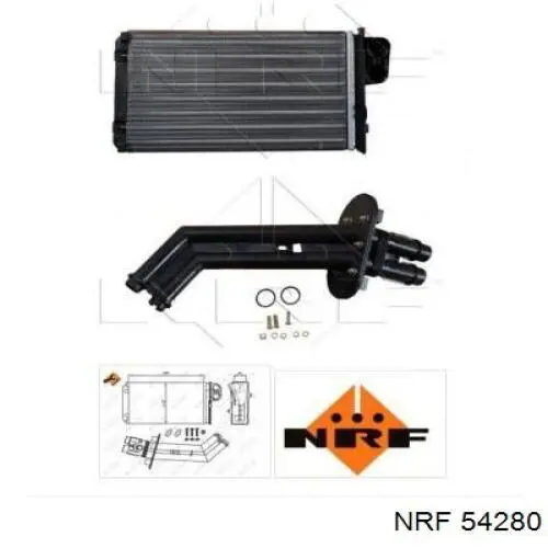 Радиатор печки 54280 NRF