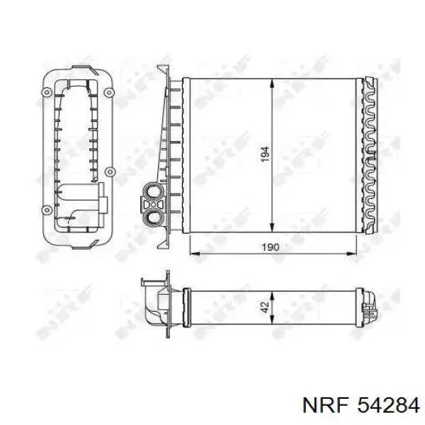 54284 NRF радиатор печки