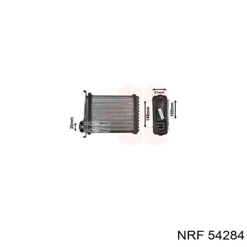 AH106000S Mahle Original Радиатор отопителя салона