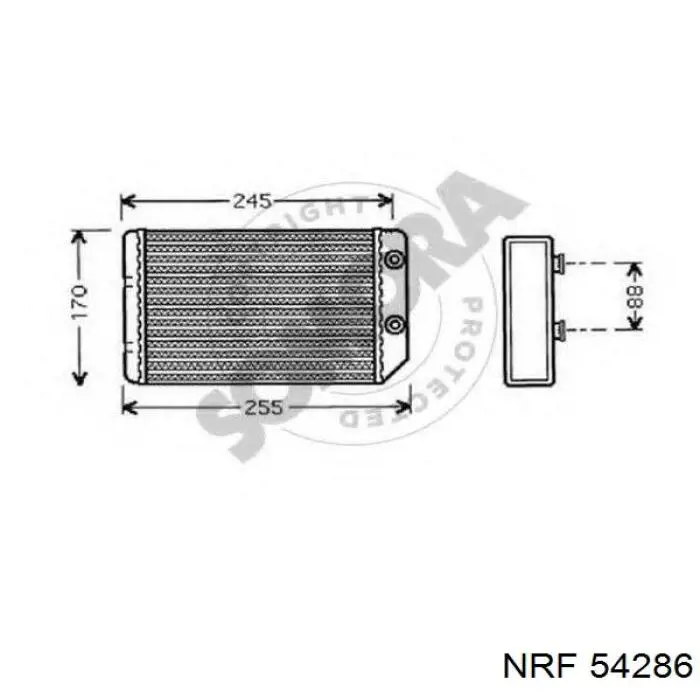 Купить 9118440 Opel Радиатор печки