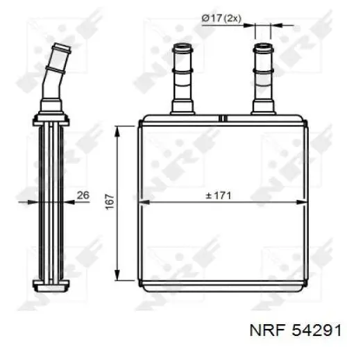 Радиатор печки (отопителя) FPS FP32N68 цена, от 31.67 USD