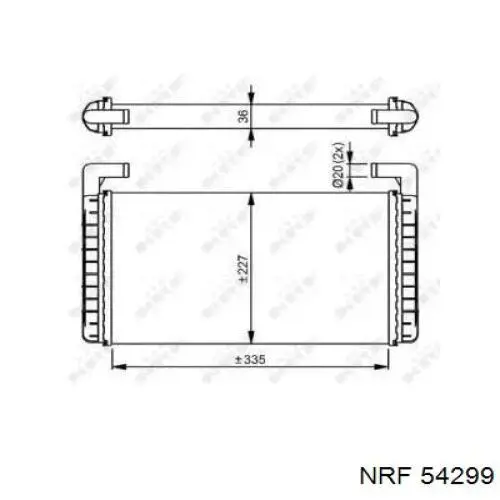 Купить 54299 NRF Радиатор печки