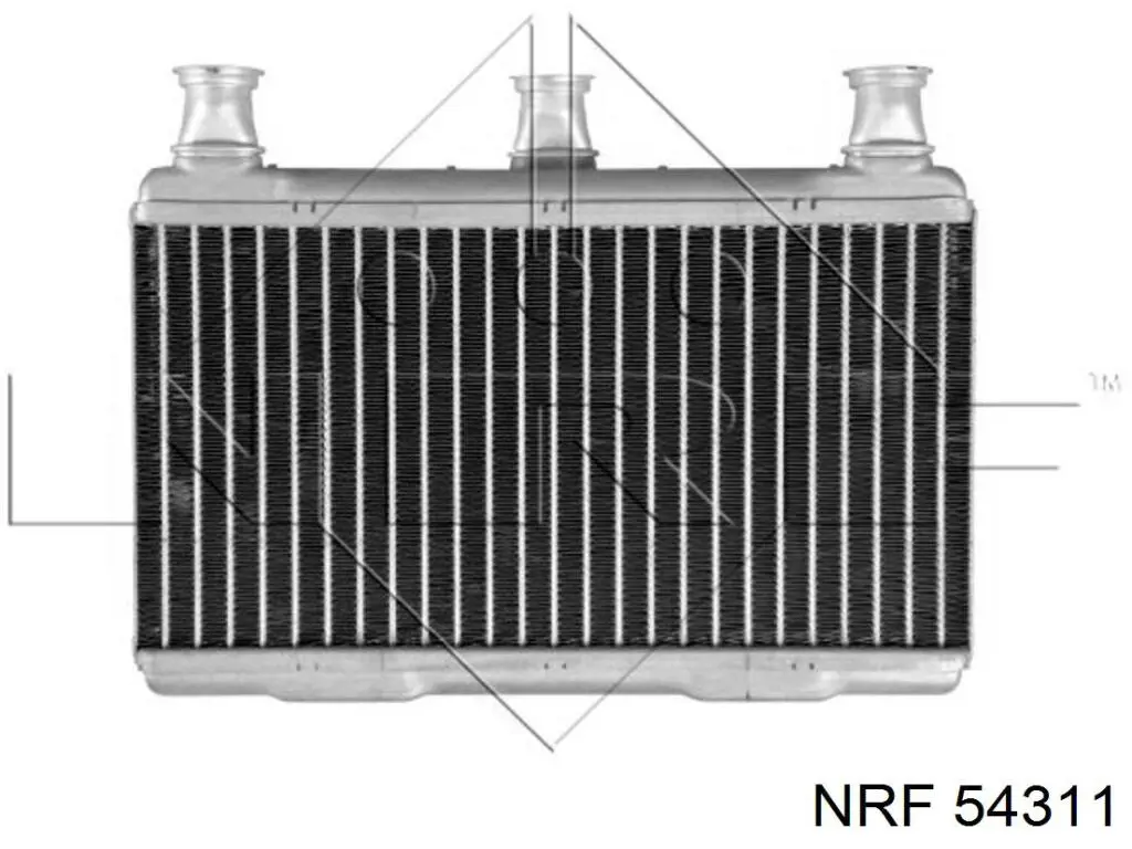 Radiador de calefacción 54311 NRF