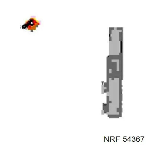 54367 NRF Радиатор отопителя салона