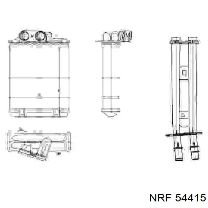 Радиатор печки 54415 NRF