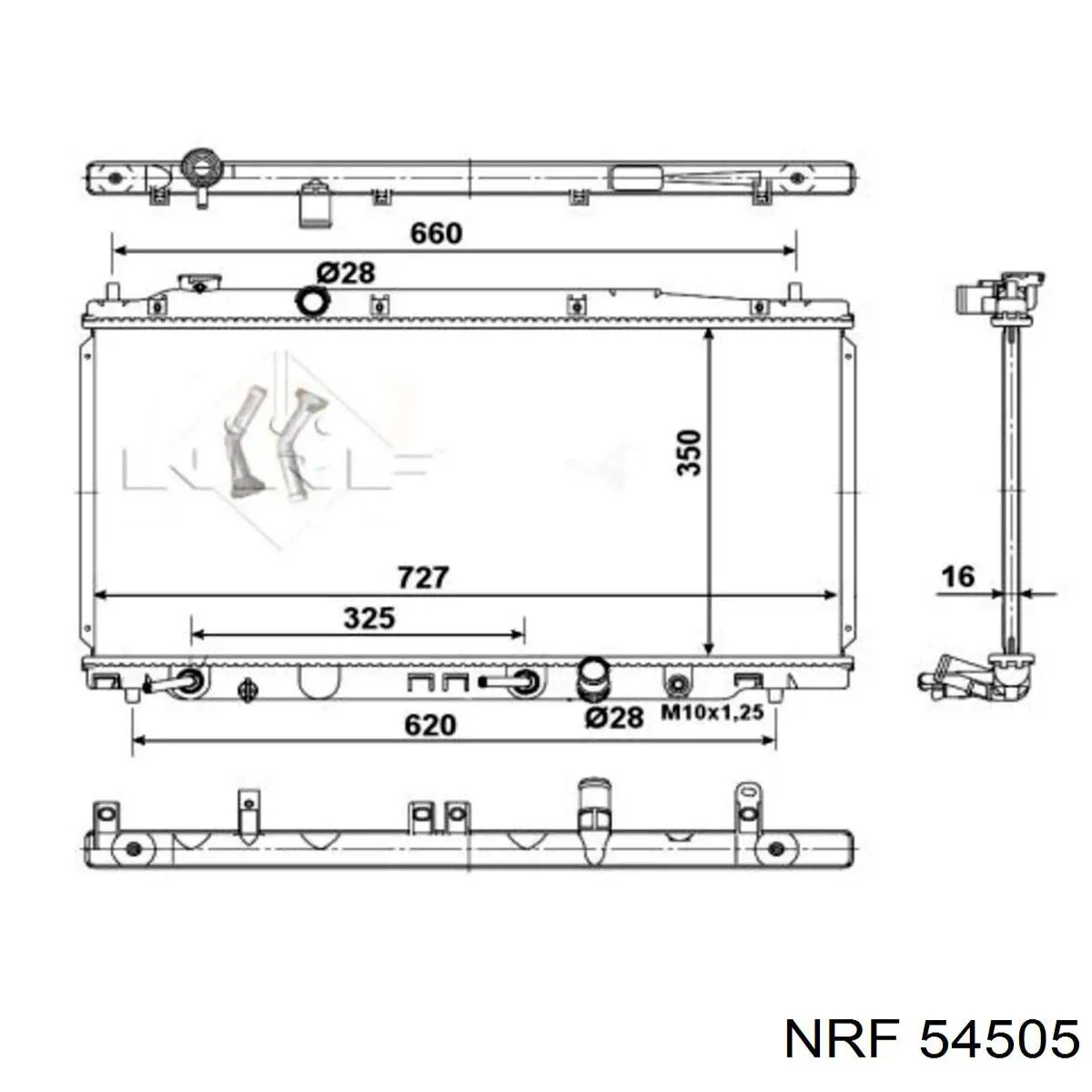54505 NRF Радиатор основной