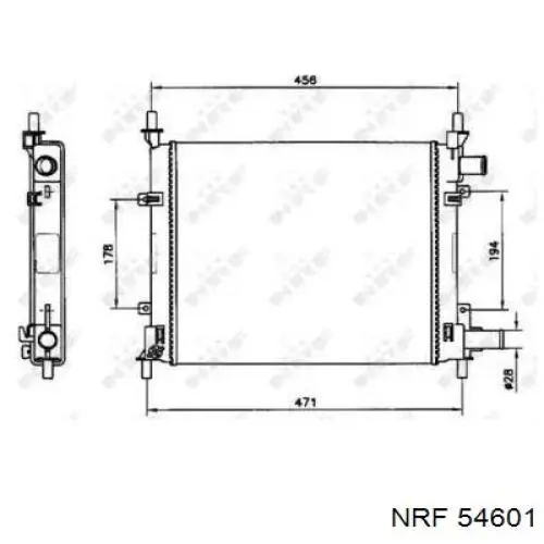 Радиатор охлаждения двигателя Nissens 62083 цена, от 50.67 USD