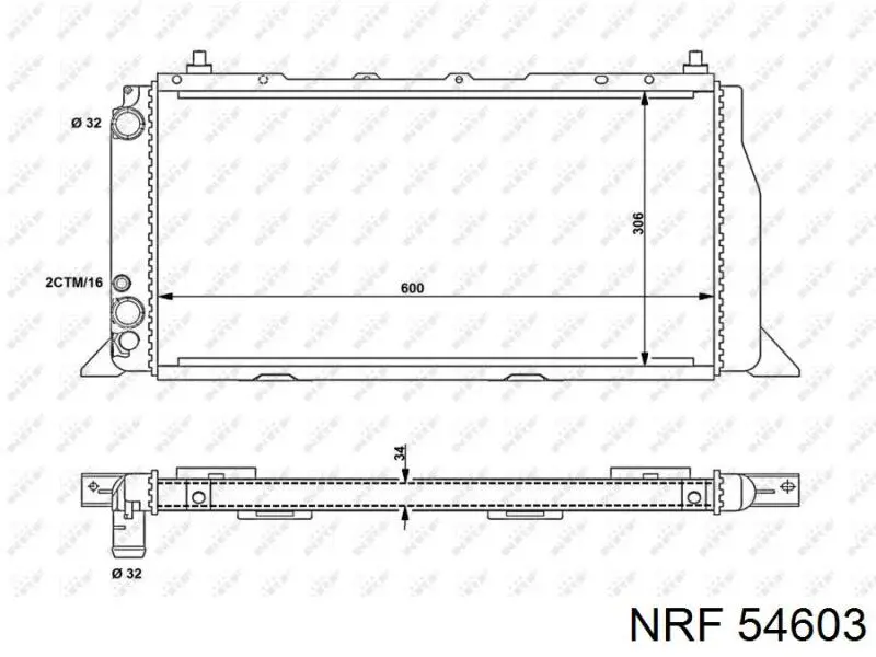 54603 NRF радиатор