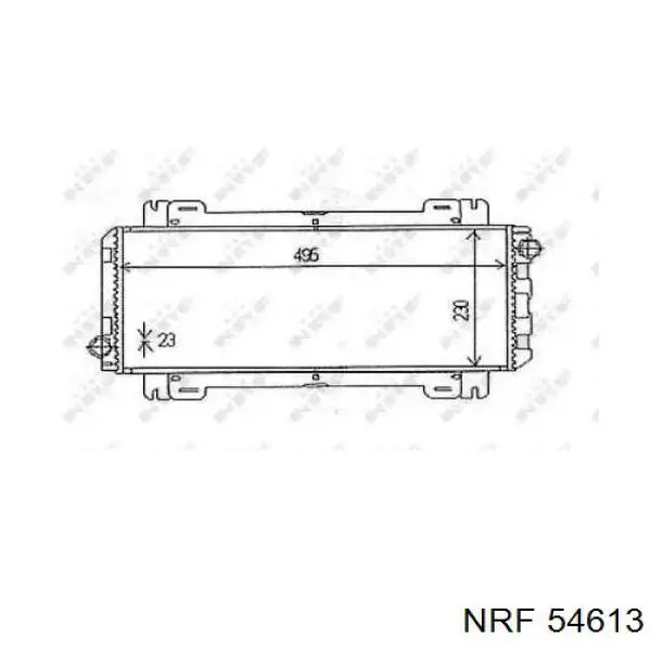 Радиатор охлаждения двигателя NRF 54613 цена, от 43.94 USD