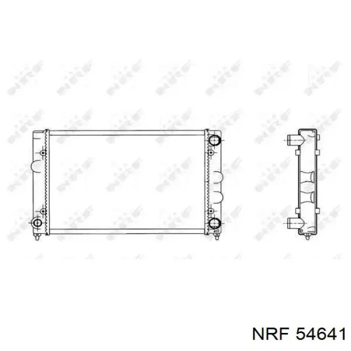 Радиатор охлаждения двигателя NRF 54641 цена, от 53.04 USD