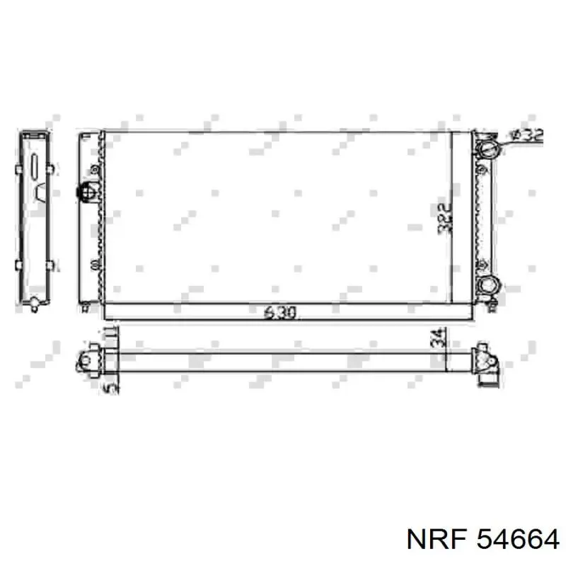 54664 NRF радиатор