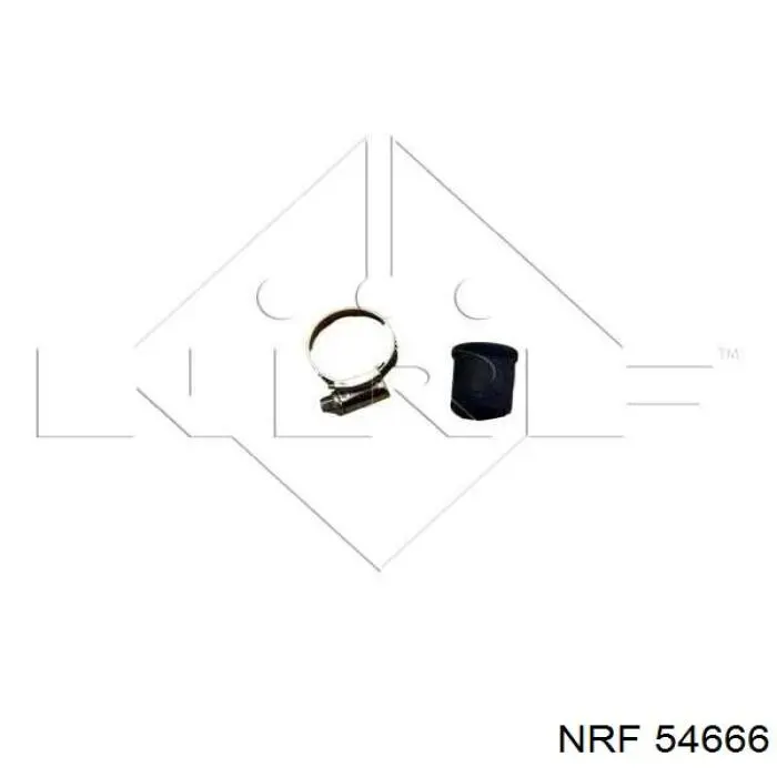 Радиатор охлаждения двигателя NRF 54666 цена, от 41.48 USD