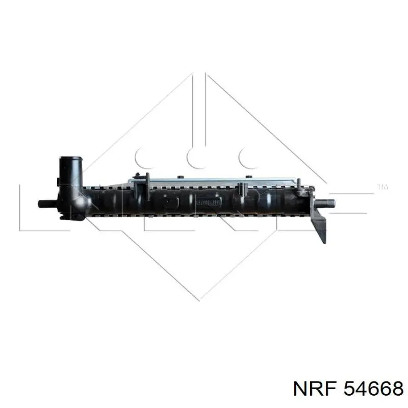 Radiador refrigeración del motor 54668 NRF