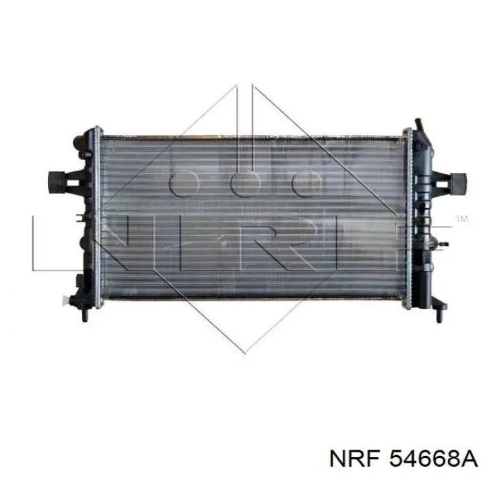 Radiador refrigeración del motor 54668A NRF