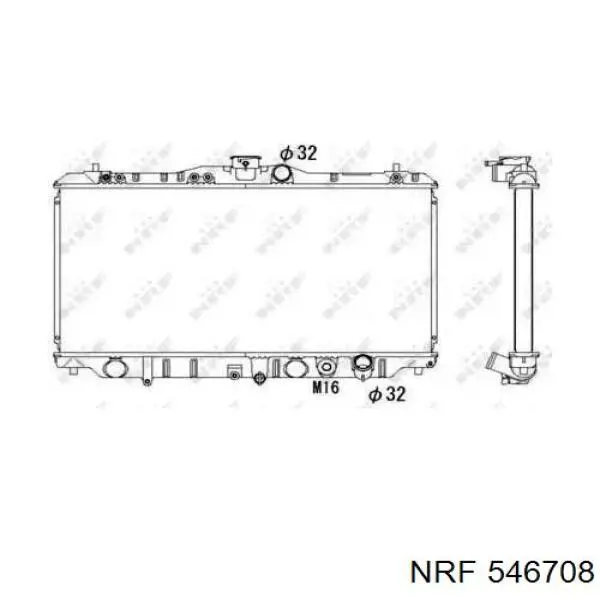 Радиатор 546708 NRF