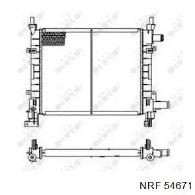 54671 NRF радиатор