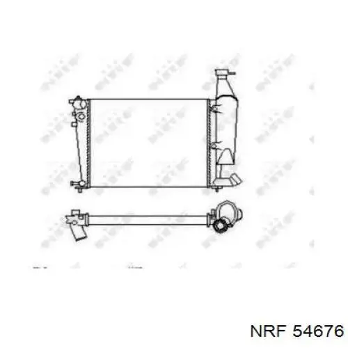 54676 NRF радиатор