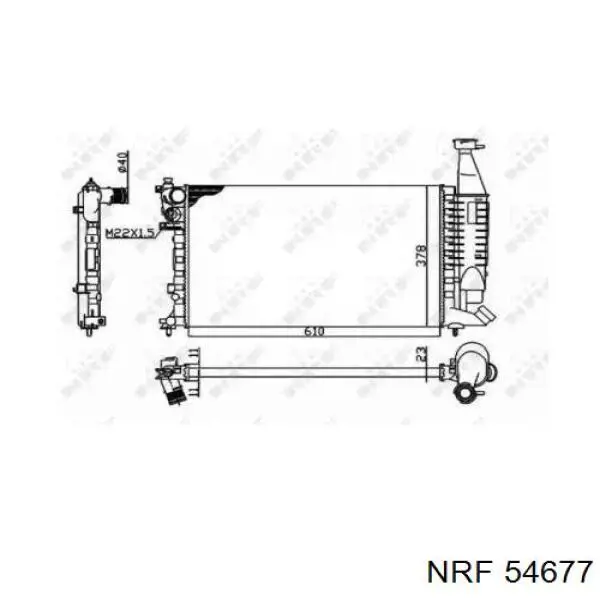 54677 NRF радиатор