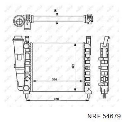 54679 NRF Радиатор основной