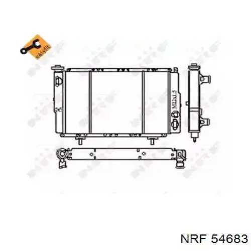 Радиатор 54683 NRF