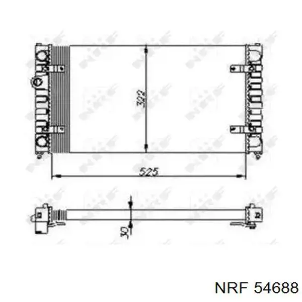 54688 NRF радиатор