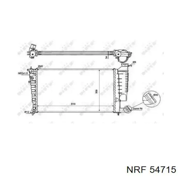 54715 NRF радиатор