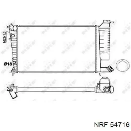54716 NRF радиатор