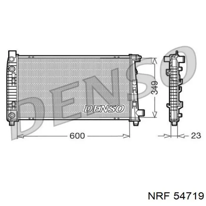 54719 NRF Радиатор основной